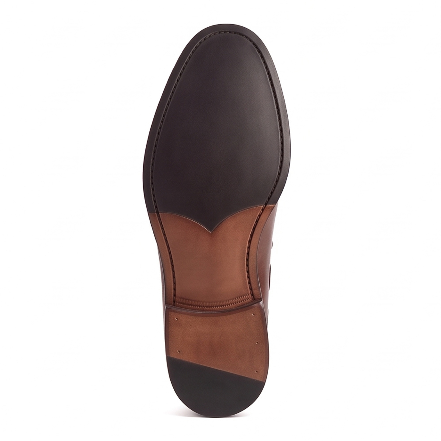 Dark Brown Men's Leather Tassel Laofer