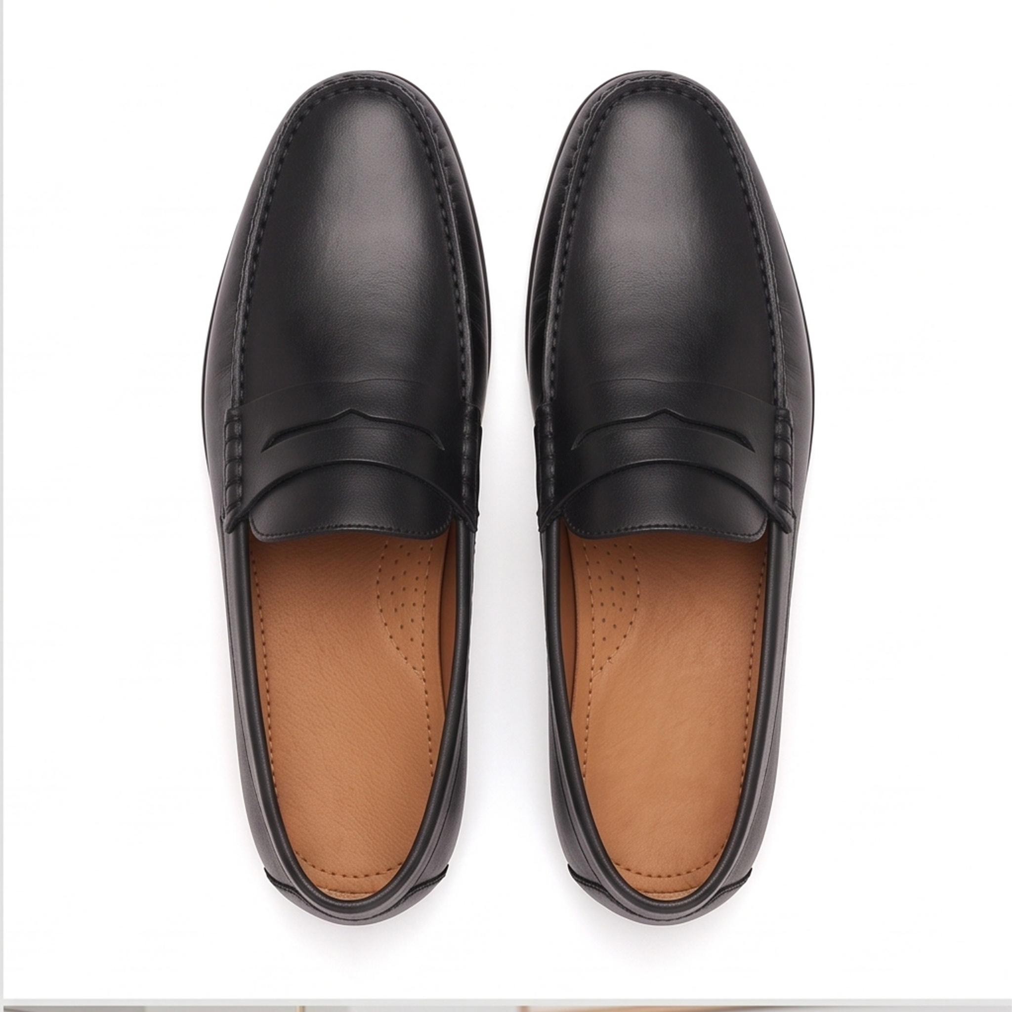 Tuscan – Men's Handmade Leather Moccasins (Black)