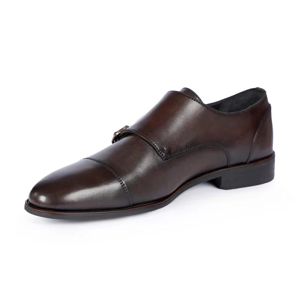 The Windsor - Double Monk Strap Leather Shoes
