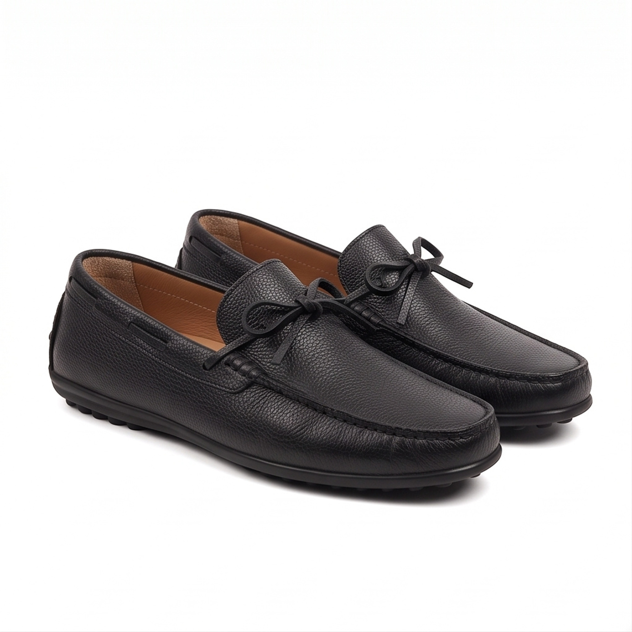 Solex – Men's Handmade Leather Moccasins (Black)