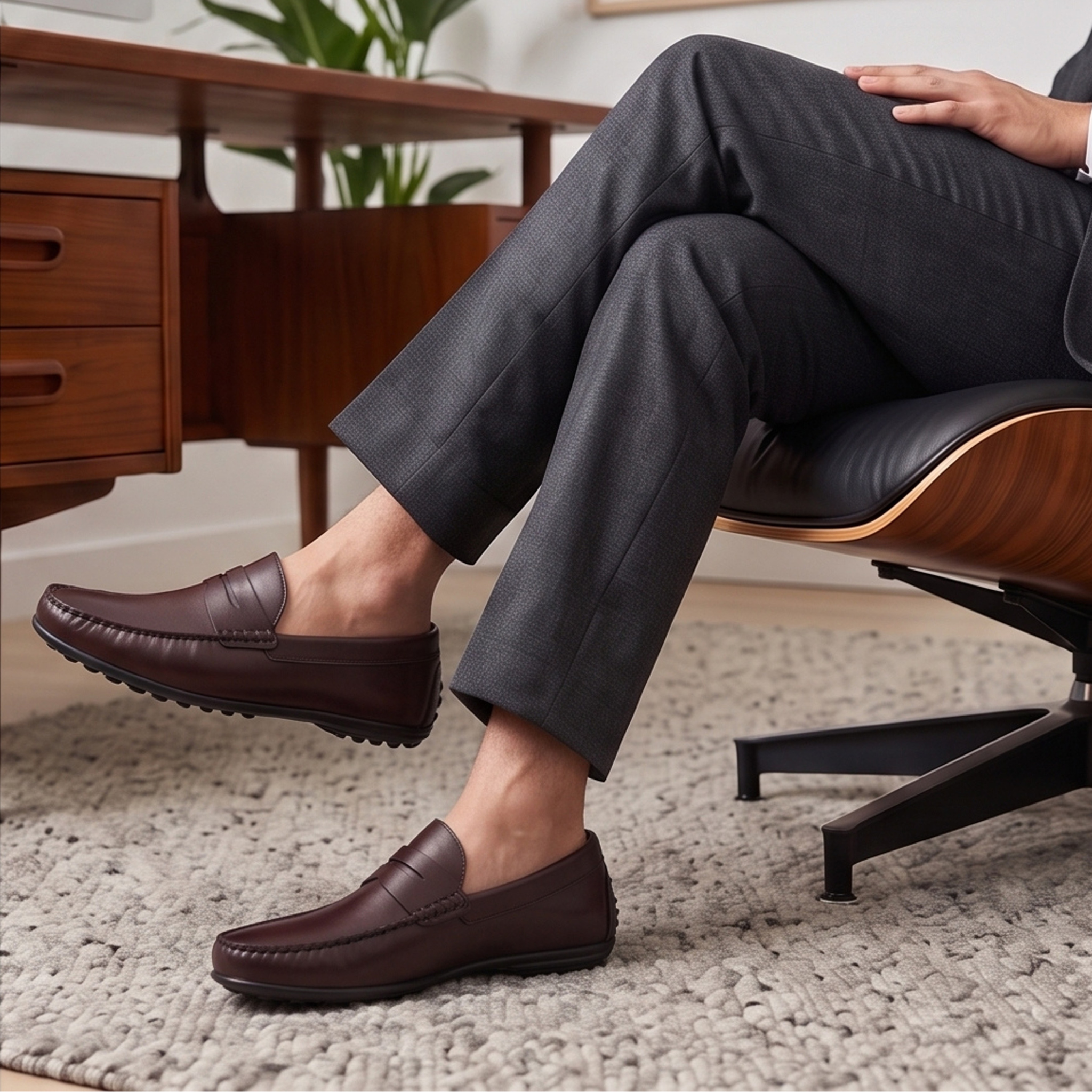 Tuscan – Men's Handmade Leather Moccasins (Brown)