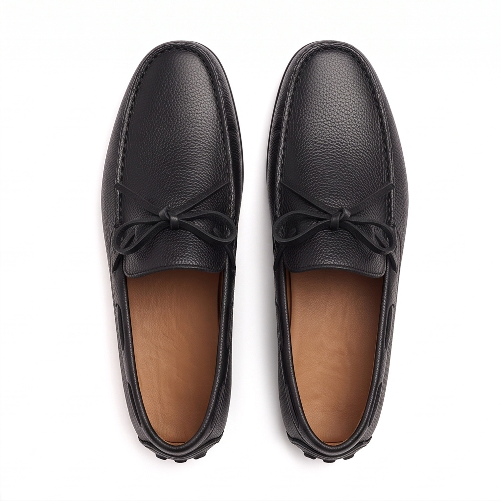 Solex – Men's Handmade Leather Moccasins (Black)