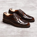 Wingtip Derby for Men in Patina Dark Brown