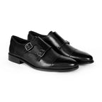 The Windsor - Double Monk Strap Leather Shoes
