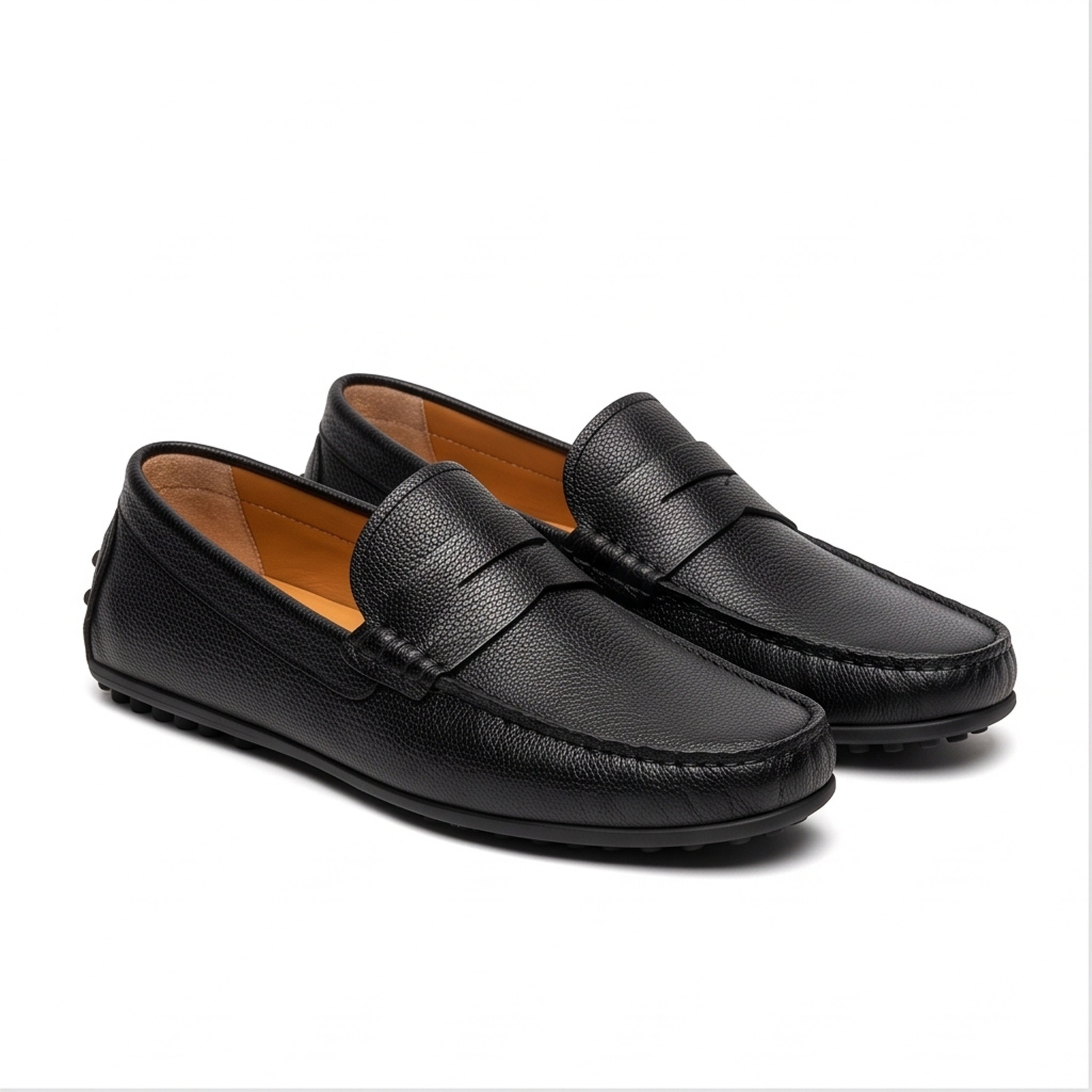 Evoke – Men's Handmade Leather Moccasins (Black)