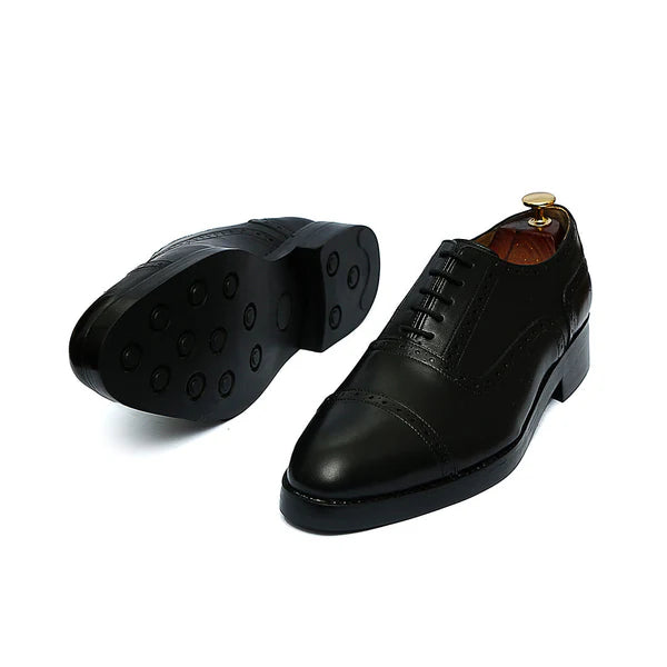 Richmond - Men's Black Calf Leather Oxford Shoe