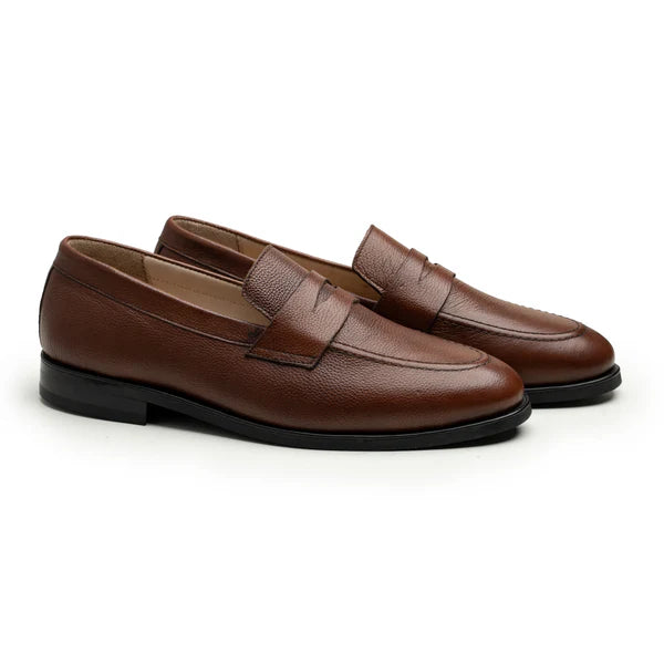 J.M. Weston 180 Moccasin Full Grain Leather Loafers