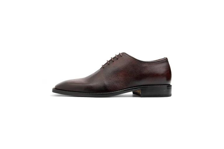 Wholecut Leather Oxford Lace-up Shoes