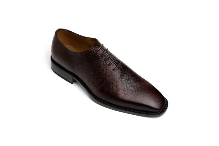 Wholecut Leather Oxford Lace-up Shoes