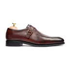 Executive Single Monk Strap Leather Shoes