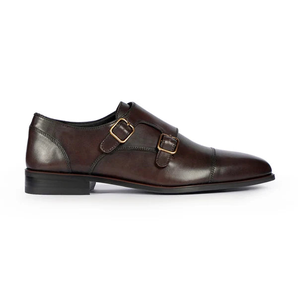 The Windsor - Double Monk Strap Leather Shoes